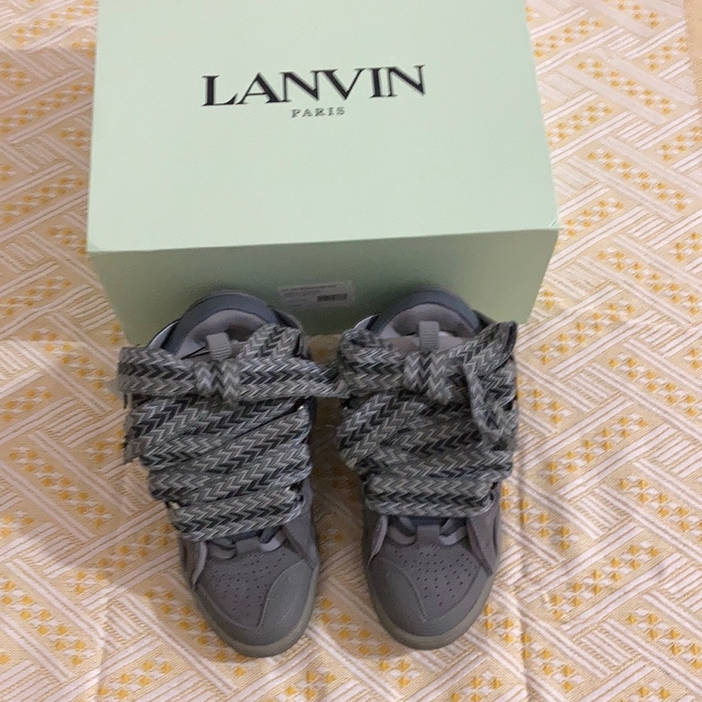 Lanvin Light Purple High-Top Sneakers